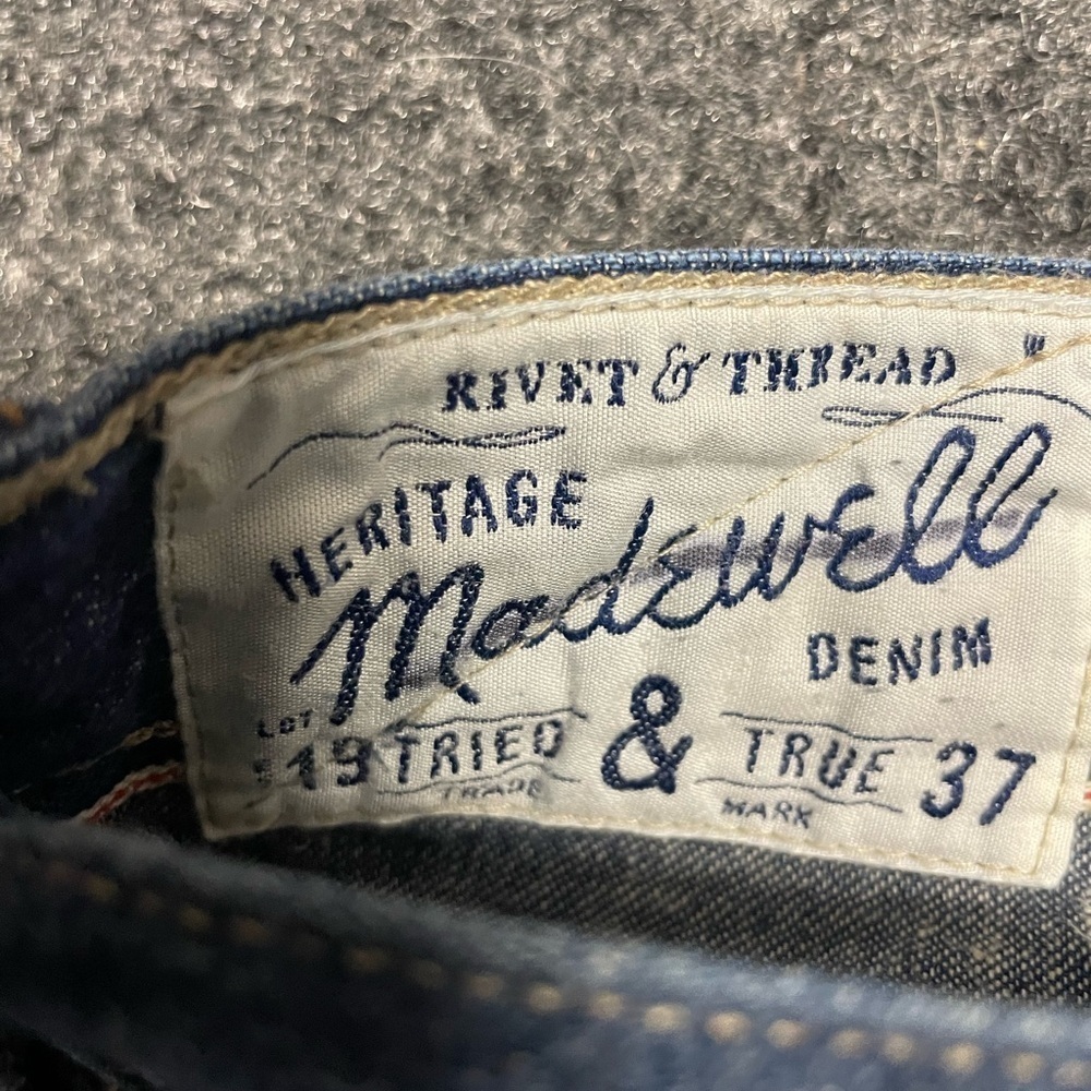 Madewell Vintage Heritage Cropped Jeans Womens Size 29 Distressed Medium Wash - Picture 3 of 9